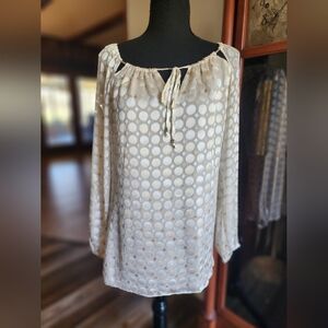 White House Black Market blouse, cream, size small
